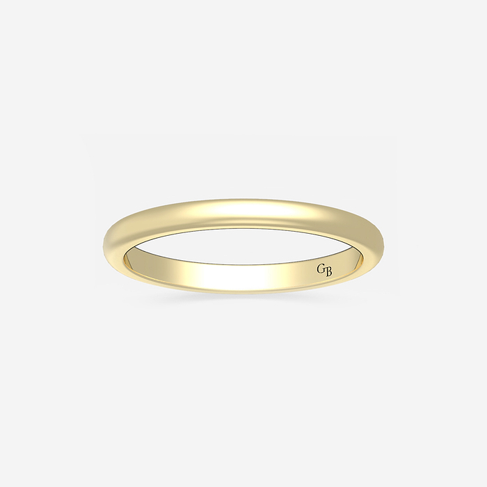 2mm Dome Wedding Band